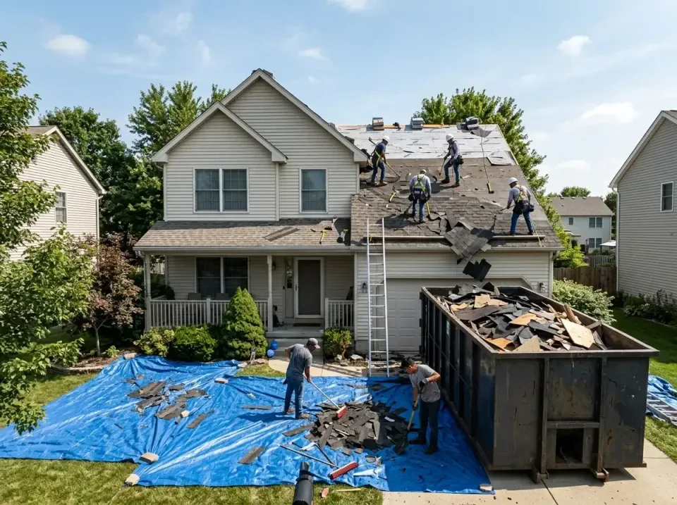 roof-replacement-debris-remova-004 — frequently asked questions, Cheapest Dumpster Rentals in Winona Lake, IN